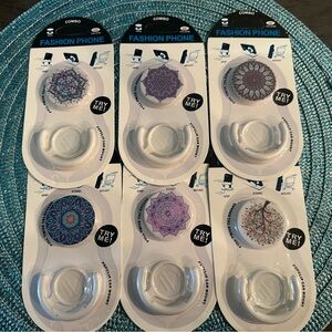#004 Pop Socket Grip - Purple Mandala Design (6-Pack)